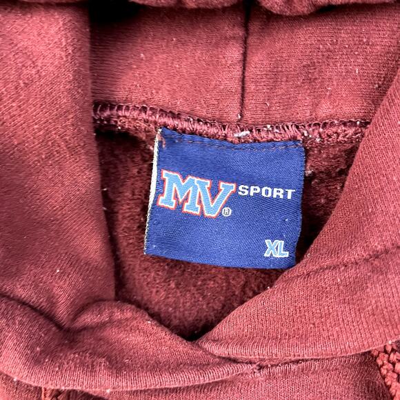 Vintage EA Sports Hoodie Sweatshirt Adult XL Maroon Electronic Arts Video Game - Picture 5 of 10